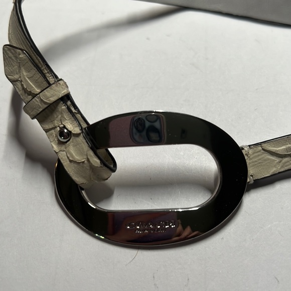 Coach leather python and silver wrap bracelet. New w out tag - Picture 3 of 4